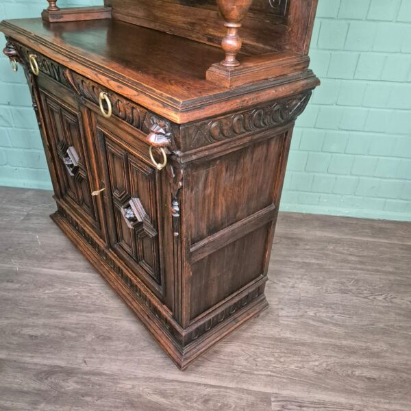 Buffetschrank Schrank Gründerzeit 1880 Eiche – Bild 5