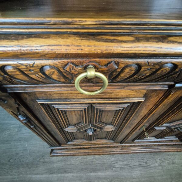 Buffetschrank Schrank Gründerzeit 1880 Eiche – Bild 18