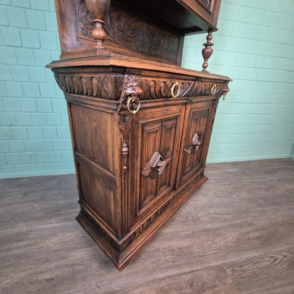 Buffetschrank Schrank Gründerzeit 1880 Eiche – Bild 10