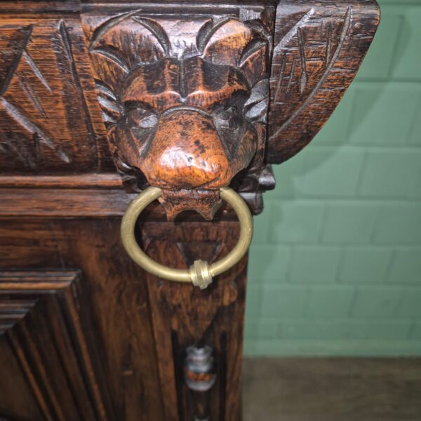 Buffetschrank Schrank Gründerzeit 1880 Eiche – Bild 6