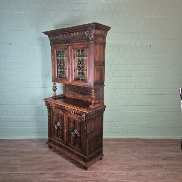 Buffetschrank Schrank Gründerzeit 1880 Eiche – Bild 3