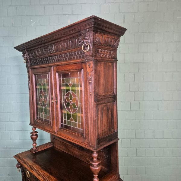 Buffetschrank Schrank Gründerzeit 1880 Eiche – Bild 4