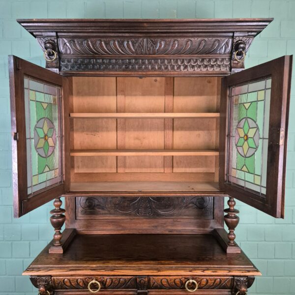 Buffetschrank Schrank Gründerzeit 1880 Eiche – Bild 15