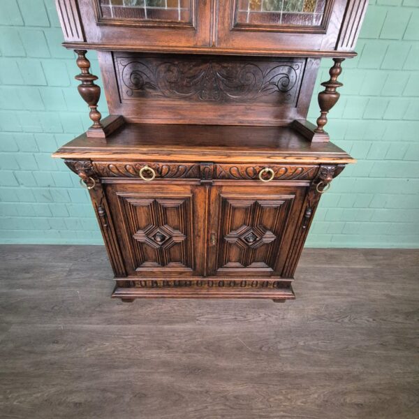 Buffetschrank Schrank Gründerzeit 1880 Eiche – Bild 8