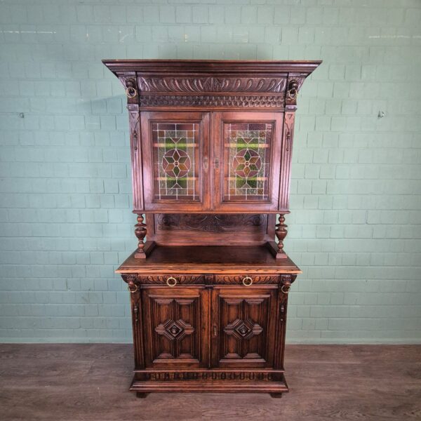 Buffetschrank Schrank Gründerzeit 1880 Eiche – Bild 2