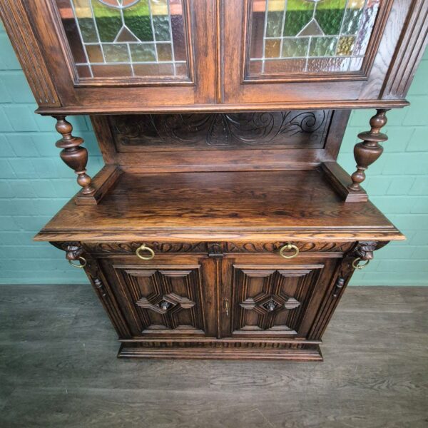 Buffetschrank Schrank Gründerzeit 1880 Eiche – Bild 7