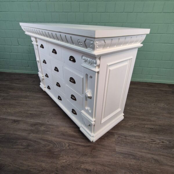 Apothekerschrank Sideboard Anna Teakholz 1,25 m – Bild 4