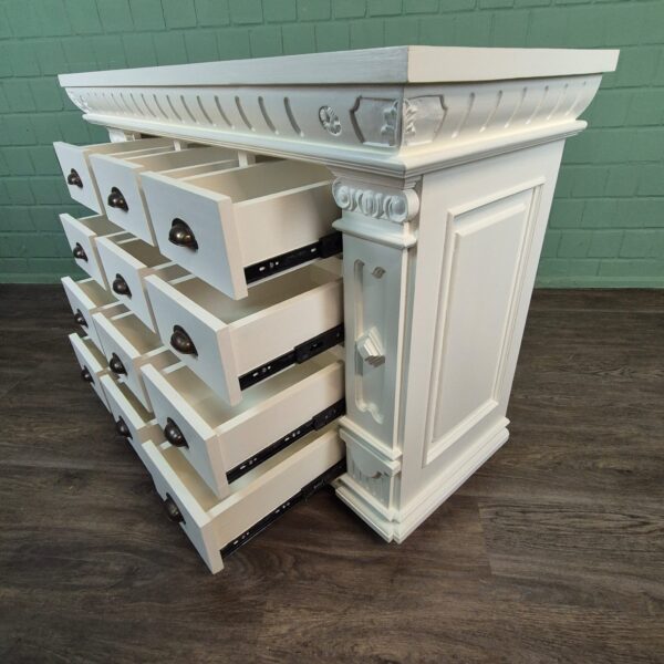 Apothekerschrank Sideboard Anna Teakholz 1,25 m – Bild 10