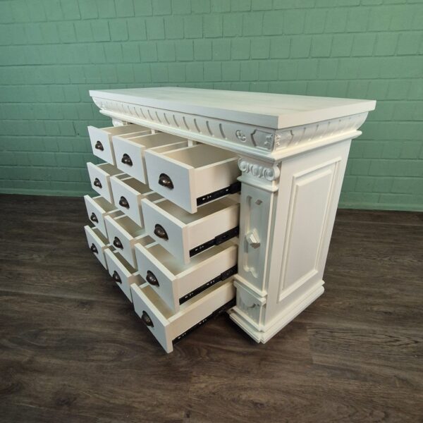 Apothekerschrank Sideboard Anna Teakholz 1,25 m – Bild 9