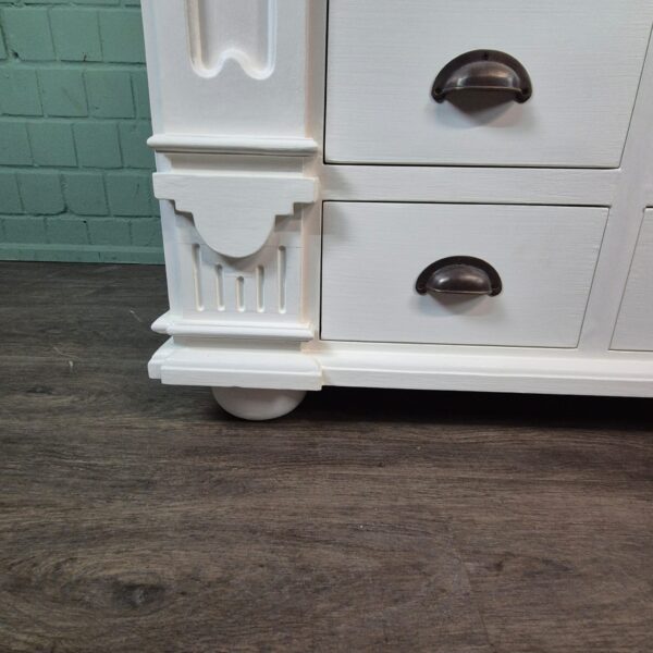 Apothekerschrank Sideboard Anna Teakholz 1,25 m – Bild 7