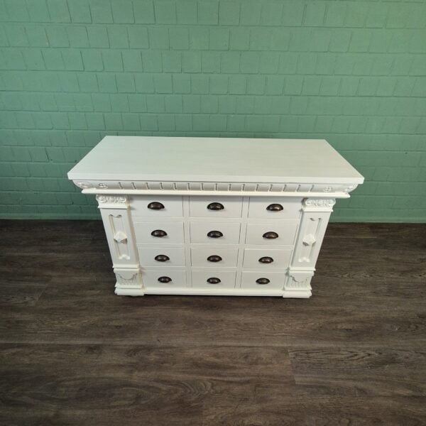 Apothekerschrank Sideboard Anna Teakholz 1,25 m – Bild 2
