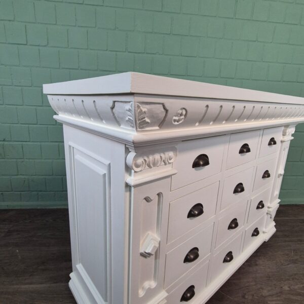 Apothekerschrank Sideboard Anna Teakholz 1,25 m – Bild 6