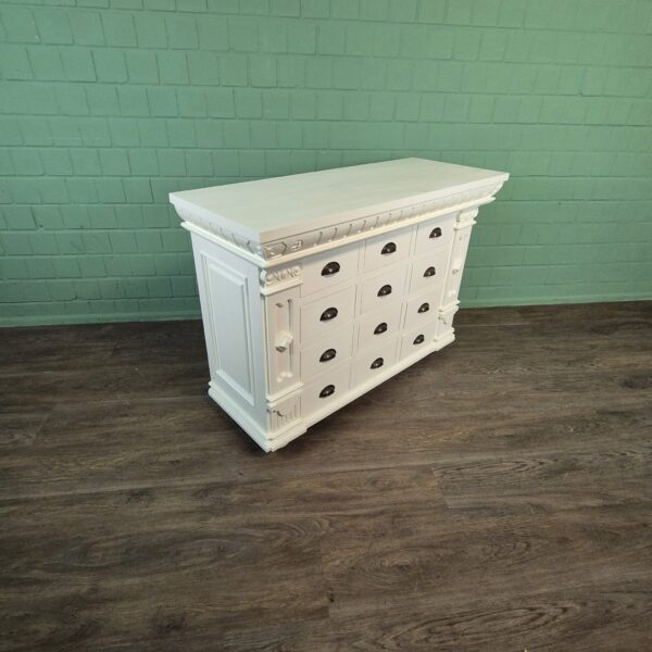 Apothekerschrank Sideboard Anna Teakholz 1,25 m – Bild 3