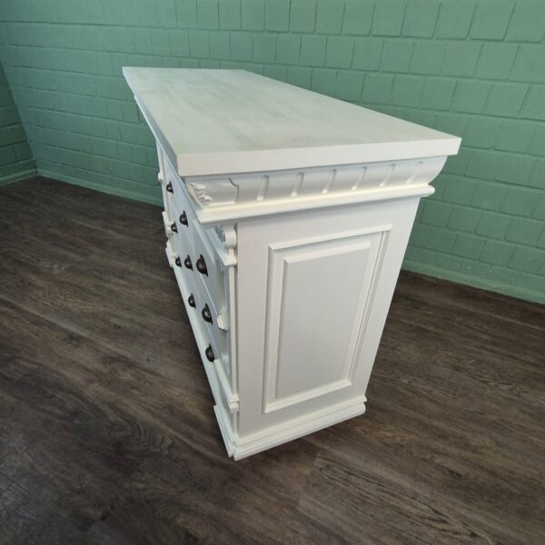 Apothekerschrank Sideboard Anna Teakholz 1,25 m – Bild 5