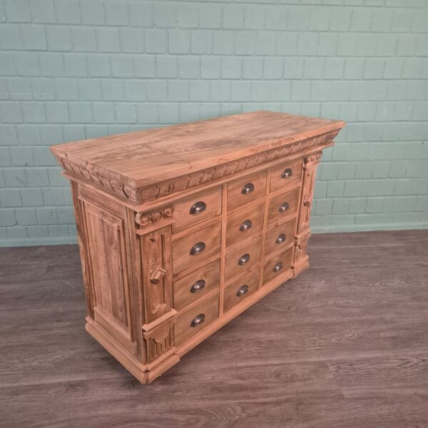 Apothekerschrank Sideboard Anna Teakholz 1,25 m