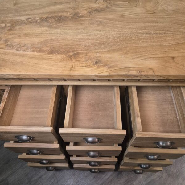 Apothekerschrank Sideboard Anna Teakholz 1,25 m – Bild 12