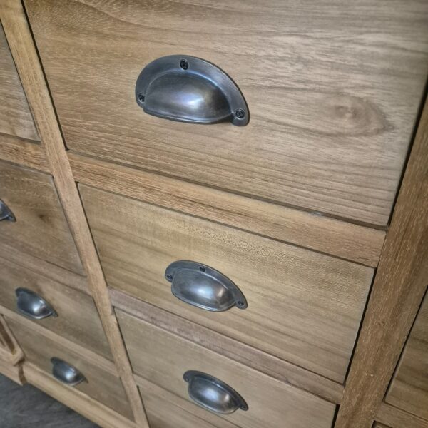 Apothekerschrank Sideboard Anna Teakholz 1,25 m – Bild 8