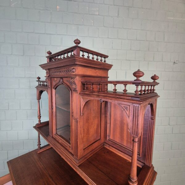 Kredenz Buffetschrank Gründerzeit 1890 Nussbaum – Bild 10