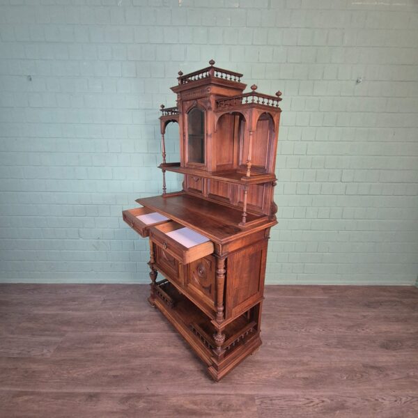 Kredenz Buffetschrank Gründerzeit 1890 Nussbaum – Bild 16