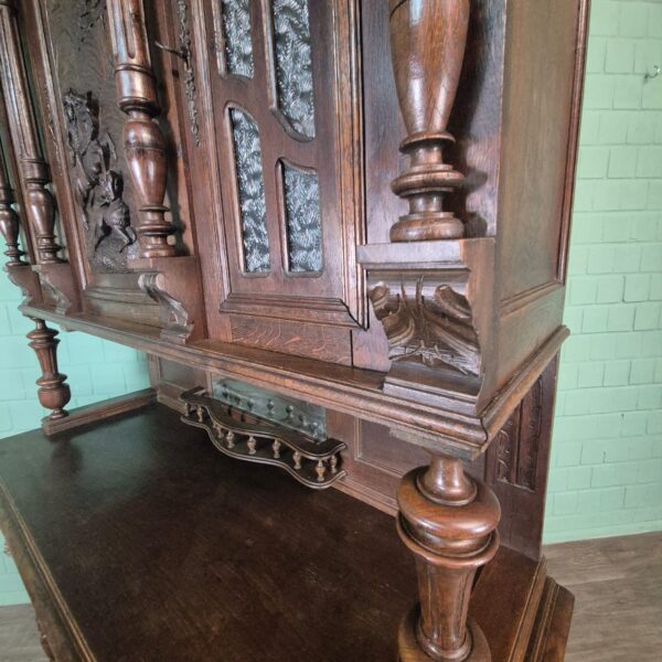 Buffetschrank Schrank Gründerzeit 1880 Eiche – Bild 11