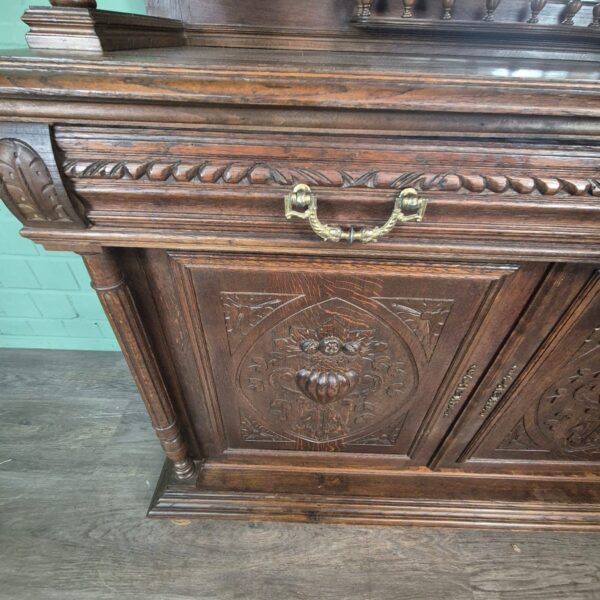 Buffetschrank Schrank Gründerzeit 1880 Eiche – Bild 7