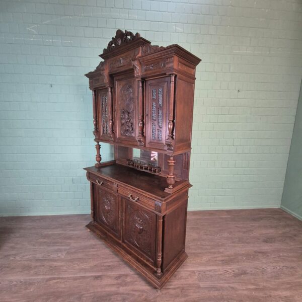 Buffetschrank Schrank Gründerzeit 1880 Eiche – Bild 4