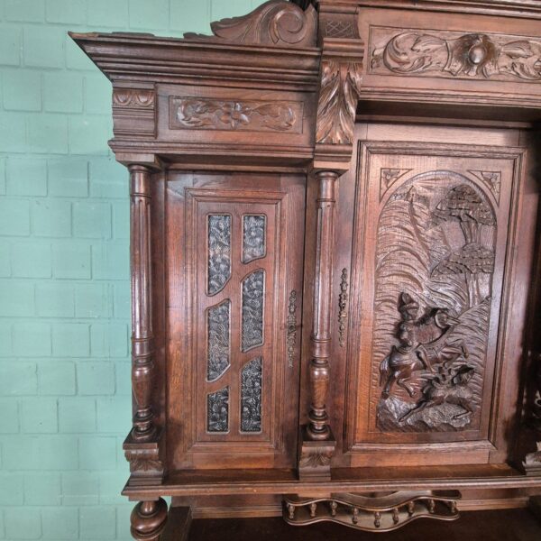 Buffetschrank Schrank Gründerzeit 1880 Eiche – Bild 16