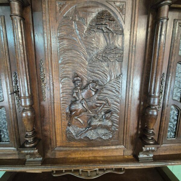 Buffetschrank Schrank Gründerzeit 1880 Eiche – Bild 17
