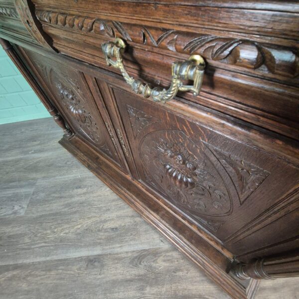 Buffetschrank Schrank Gründerzeit 1880 Eiche – Bild 8