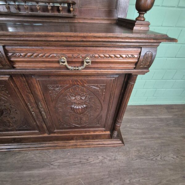 Buffetschrank Schrank Gründerzeit 1880 Eiche – Bild 9