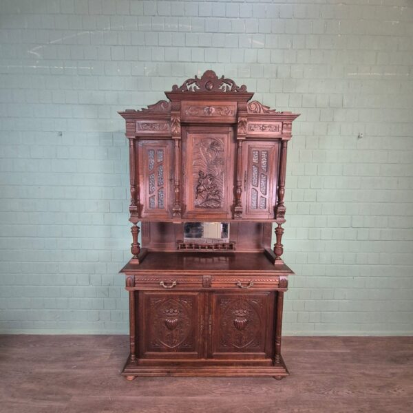 Buffetschrank Schrank Gründerzeit 1880 Eiche – Bild 2