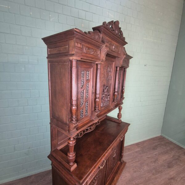 Buffetschrank Schrank Gründerzeit 1880 Eiche – Bild 5