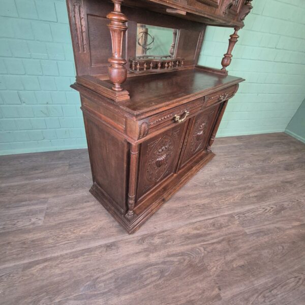 Buffetschrank Schrank Gründerzeit 1880 Eiche – Bild 6