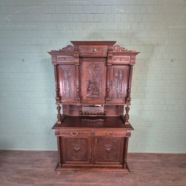 Buffetschrank Schrank Gründerzeit 1880 Eiche – Bild 3