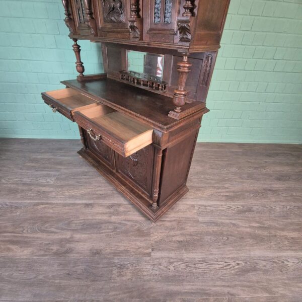 Buffetschrank Schrank Gründerzeit 1880 Eiche – Bild 21