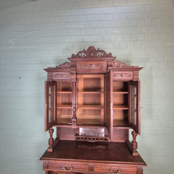 Buffetschrank Schrank Gründerzeit 1880 Eiche – Bild 19