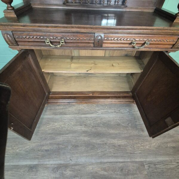 Buffetschrank Schrank Gründerzeit 1880 Eiche – Bild 22