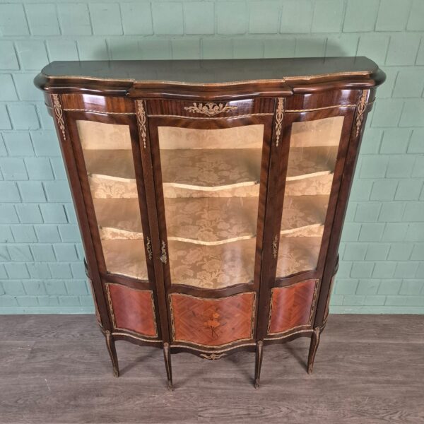 Vitrine Geschirrschrank Neubarock 1930 Mahagoni – Bild 2