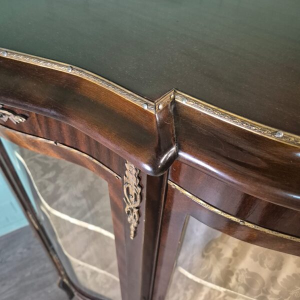 Vitrine Geschirrschrank Neubarock 1930 Mahagoni – Bild 11