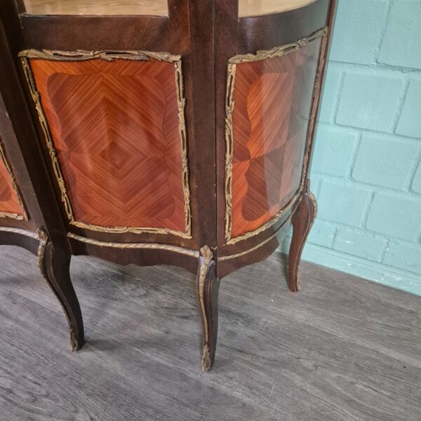 Vitrine Geschirrschrank Neubarock 1930 Mahagoni – Bild 7