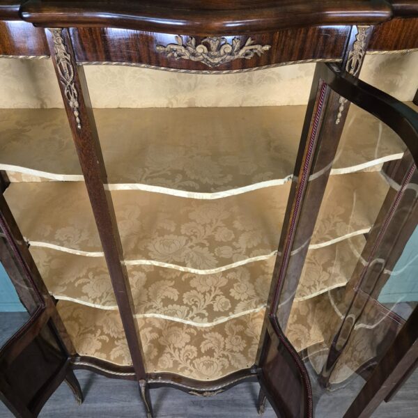 Vitrine Geschirrschrank Neubarock 1930 Mahagoni – Bild 15