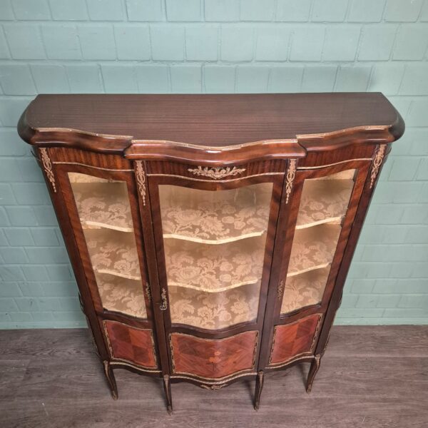 Vitrine Geschirrschrank Neubarock 1930 Mahagoni – Bild 3