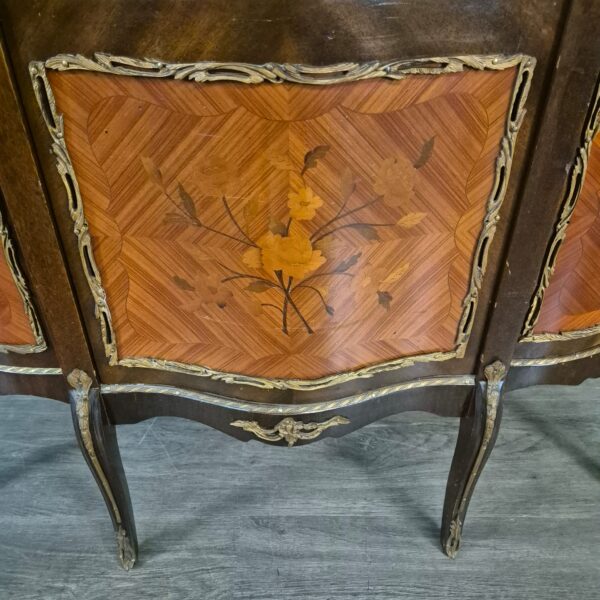 Vitrine Geschirrschrank Neubarock 1930 Mahagoni – Bild 8