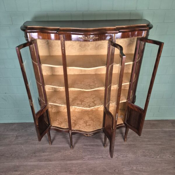 Vitrine Geschirrschrank Neubarock 1930 Mahagoni – Bild 13