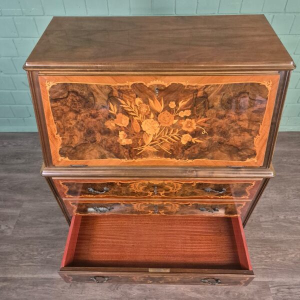 Schreibtisch Damensekretär Nussbaum – Bild 20