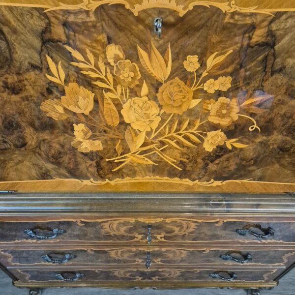 Schreibtisch Damensekretär Nussbaum – Bild 8