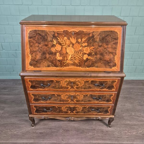 Schreibtisch Damensekretär Nussbaum – Bild 2