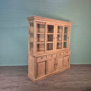 Vitrine Bücherschrank Teakholz 2,20 m