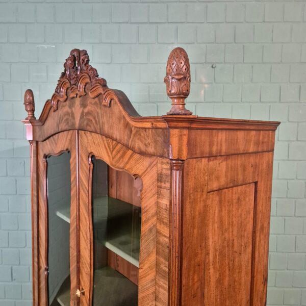 Vitrine Geschirrschrank Louis Philippe 1860 Mahagoni – Bild 4