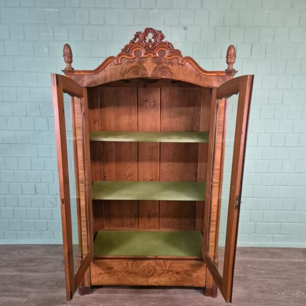 Vitrine Geschirrschrank Louis Philippe 1860 Mahagoni – Bild 8